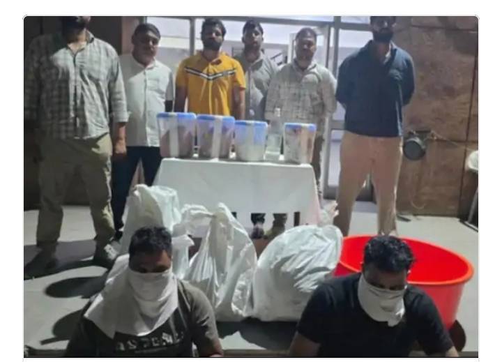 लखनऊ में अवैध हेरोइन फैक्ट्री का भंडाफोड़, 4 तस्कर गिरफ्तार; 7 किलो