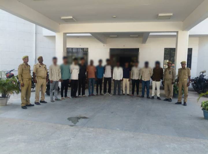 त्योहारों से पहले गीडा पुलिस का एक्शन, 12 लोगों का शांति भंग