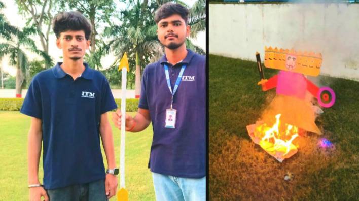 *आईटीएम गीडा के बीटेक छात्रों ने बनाया स्मार्ट वायरलेस तीर, सेंसर के